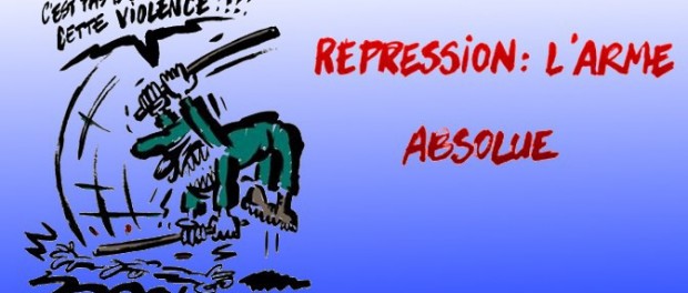 caricature contre la répression