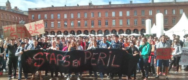 Mobilisation des étudiants de STAPS à Toulouse III