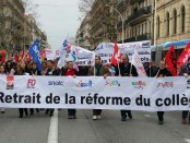 Manifestation à Toulon le 26 janvier 2016