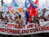 manif contre la réforme du collège à Paris le 19 mai 2015