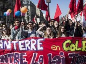 Cortège de l'université de Nanterre contre la loi travail