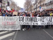 Cortege de la Coordination Régionale IDF à Paris pour le retrait de la loi Travail