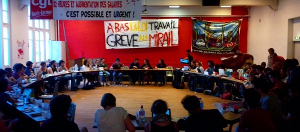 La coordination nationale etudiante à Toulouse le Mirail le 16 avril 2016