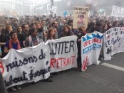 Cortège de la Coordination Régionale étudiante à Paris le 12 mai 2016