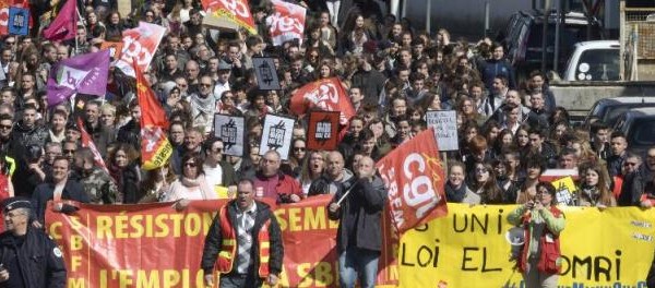 Manifestation contre la loi Travail à Lorient le 15 septembre 2016