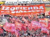 Meeting du FIT au Stade Atlanta à Buenos Aires