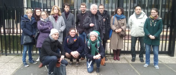 Les enseignants du collège Liberté de Drancy en soutient à leur collègue