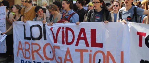 Manifestation à Paris le 19 mars 2018 contre la loi Vidal