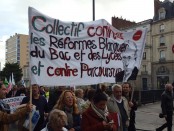 Manifestation des enseignants à Rennes le 12 novembre 2018