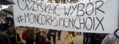 Rassemblement devant l’ambassade de Pologne : Non à la remise en cause du droit à l'avortement !