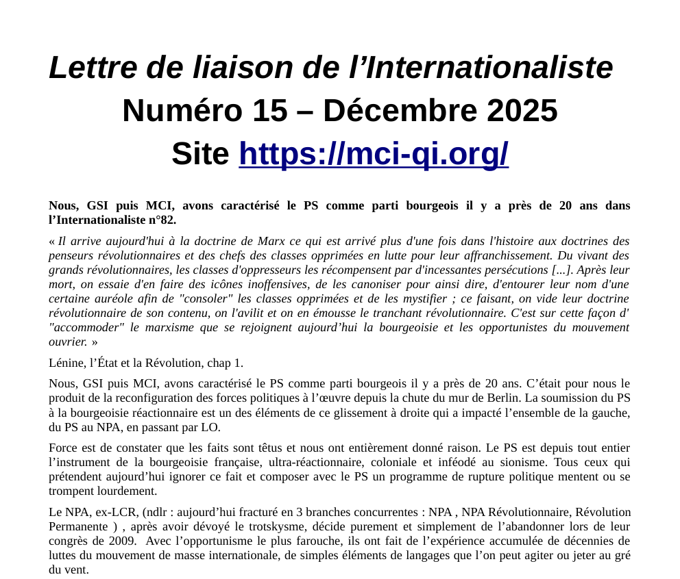 Lettre numéro 15