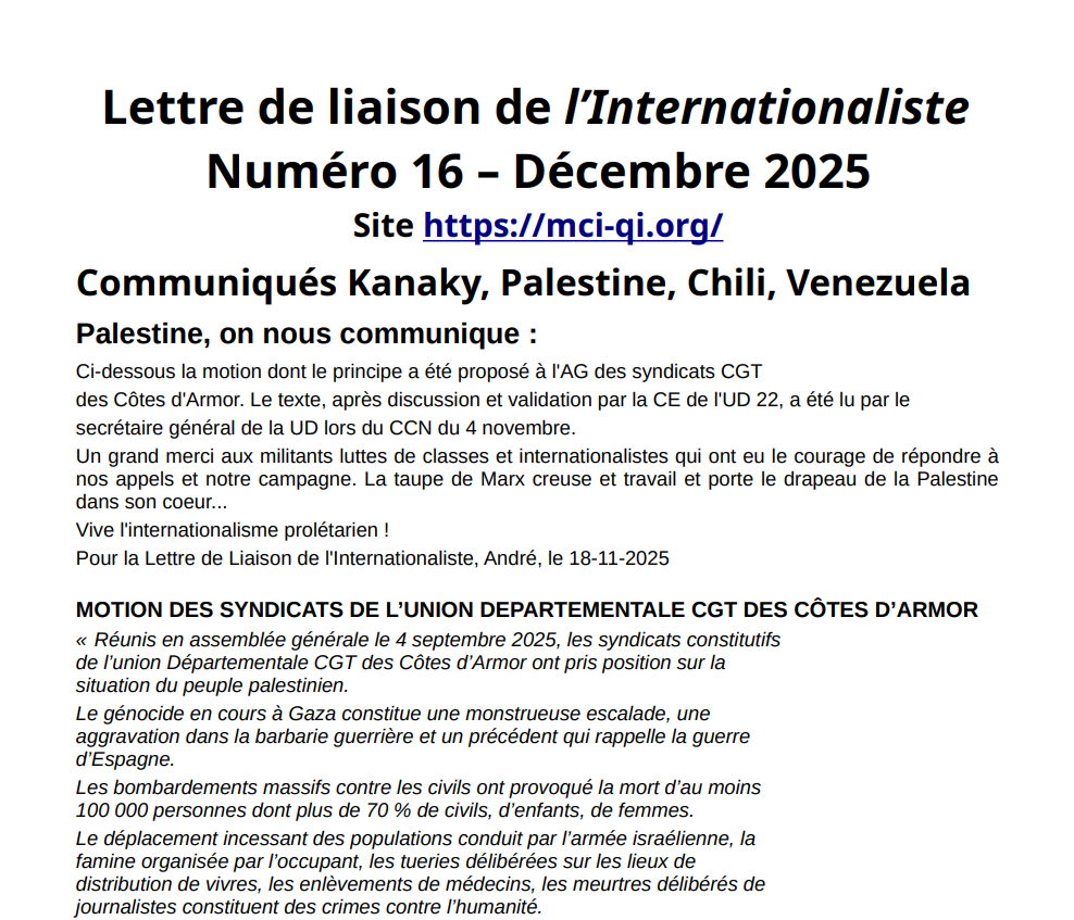 Lettre numéro 16