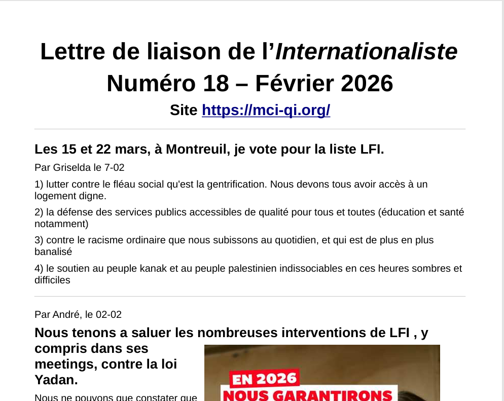 Lettre numéro 18