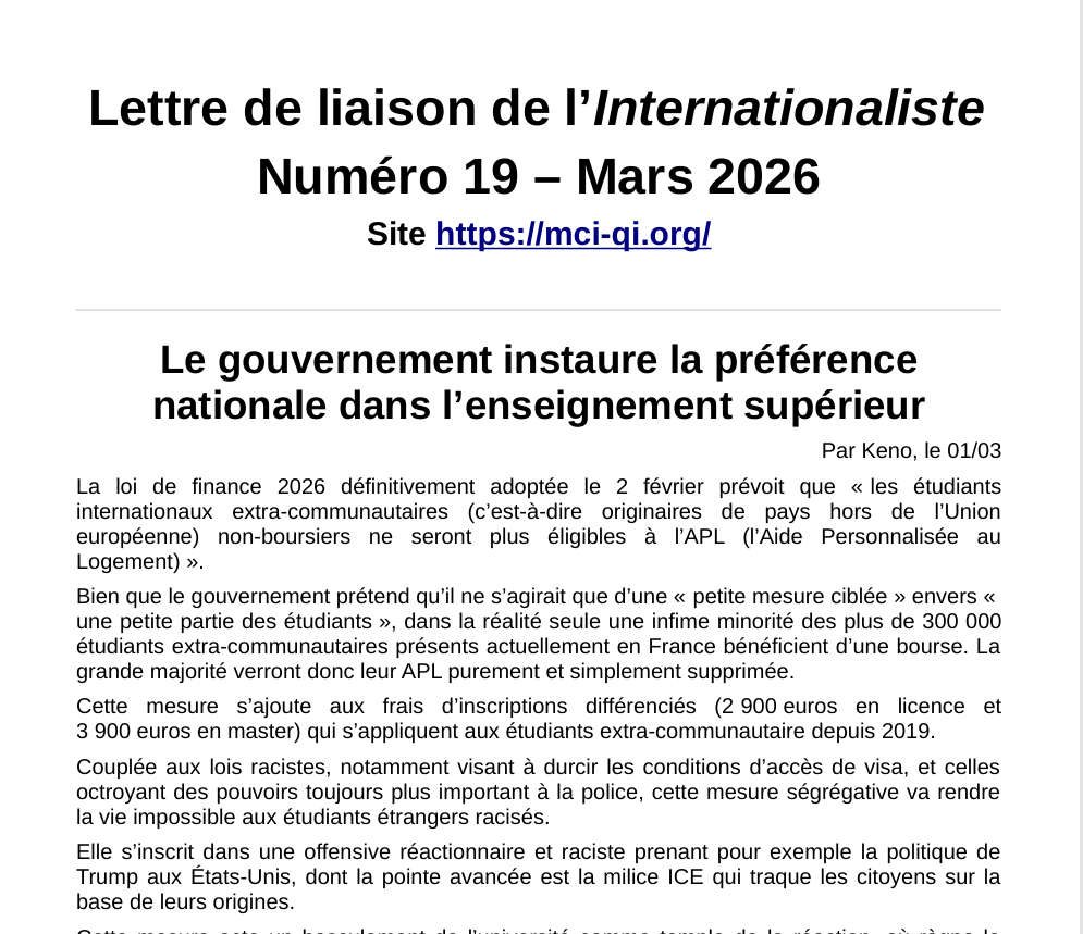 Lettre numéro 19