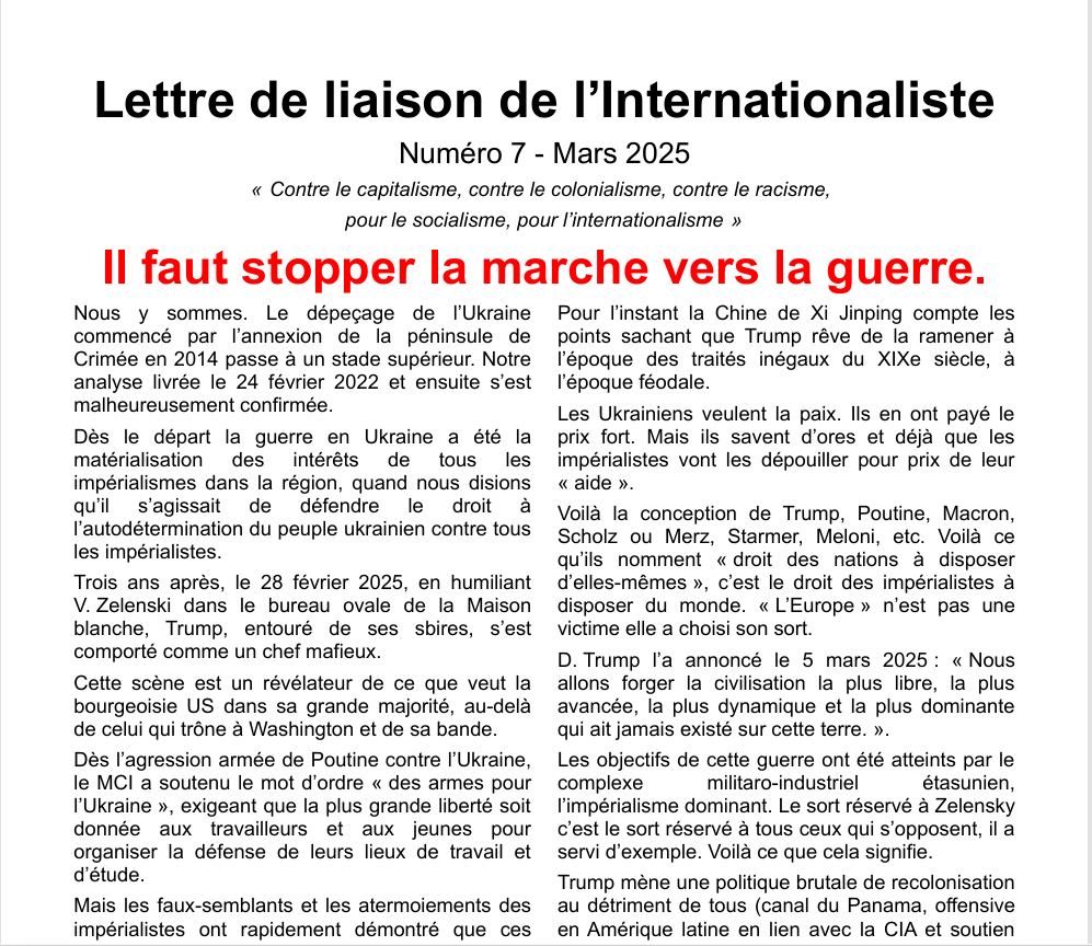 Lettre numéro 7