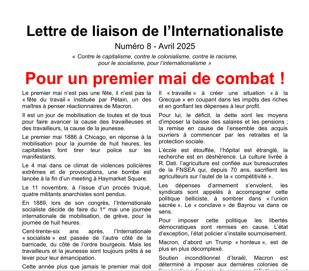 Lettre numéro 8