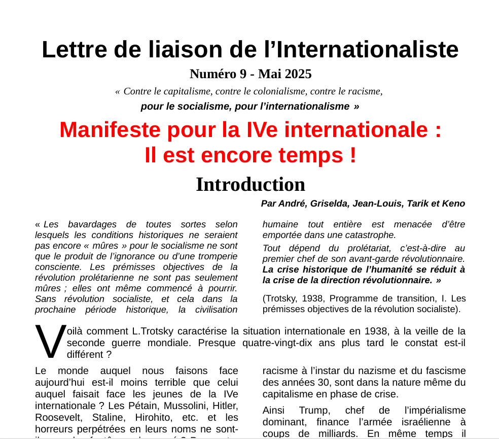 Lettre numéro 9